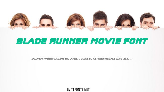 Blade Runner Movie Font example